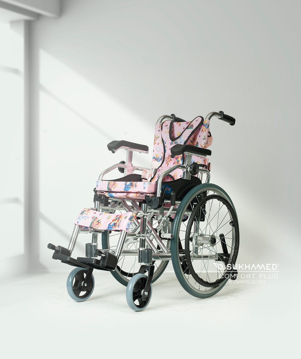 KY980LQ-30 Alüminyum Pediatrik Özellikli Tekerlekli Sandalye